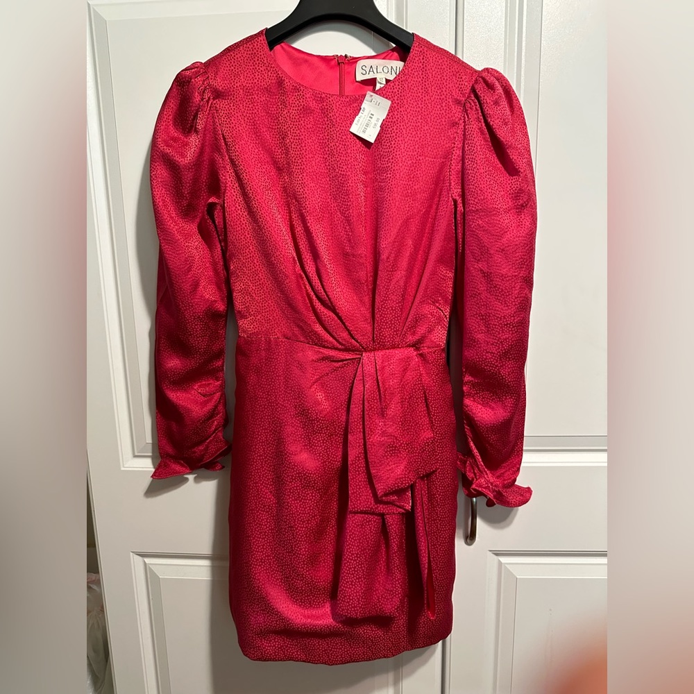 Long sleeve red dress